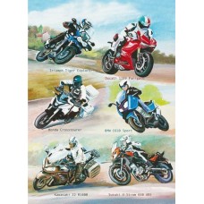 Motorbike greetings card