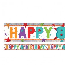 Age 8 birthday banner Age 8 birthday banner