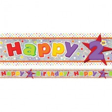 Age 2 birthday banner