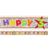 Age 3 birthday banner Age 3 birthday banner