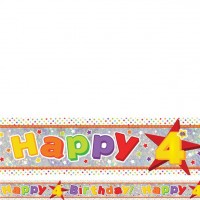 Age 4 birthday banner Age 4 birthday banner