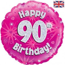 18" helium filled age 90 balloon (Collection only - select click and collect on checkout page) 18" helium filled age 90 balloon (Collection only - select click and collect on checkout page)