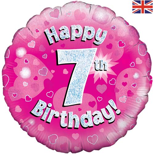 18" helium filled age 7 balloon (Collection only - select click and collect on checkout page) 18" helium filled age 7 balloon (Collection only - select click and collect on checkout page)