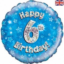 18" helium filled birthday balloon. (Collection only - select click and collect on checkout page)