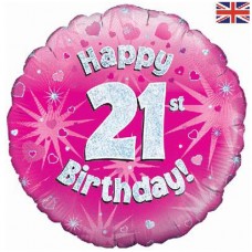 18" helium filled age 21 balloon (Collection only - select click and collect on checkout page) 18" helium filled age 21 balloon (Collection only - select click and collect on checkout page)