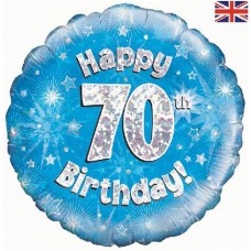 18" helium filled age 70 balloon. (Collection only - select click and collect on checkout page) 18" helium filled age 70 balloon. (Collection only - select click and collect on checkout page)