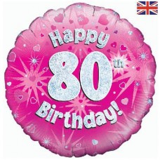 18" helium filled age 80 balloon (Collection only - select click and collect on checkout page) 18" helium filled age 80 balloon (Collection only - select click and collect on checkout page)