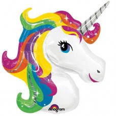 33" large unicorn helium balloon. (Collection only - select click and collect on checkout page)