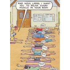 Relax Muscles, humour card