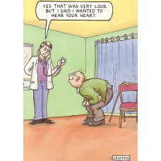 Doctor and patient, humour card
