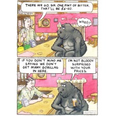 Gorilla humour card