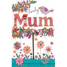 Lovely Mum birthday card by Paper Rose