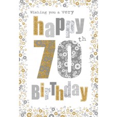Age 70 Happy Birthday card