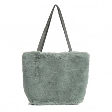 Faux Fur Frosted Fern Bag