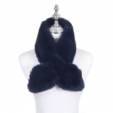 Faux Fur Navy scarf