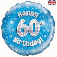 18" helium filled age 60 balloon. (Collection only - select click and collect on checkout page) 18" helium filled age 60 balloon. (Collection only - select click and collect on checkout page)