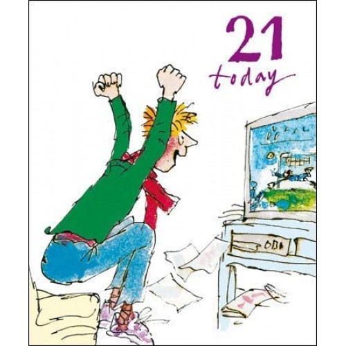 Quentin Blake, age 21 birthday card Quentin Blake, age 21 birthday card