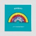 Rainbow reversible sequin patch card
