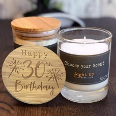 Scentiment's Scented Candle - Choose fragrance from 4 different scents and then select your laser engraved lid to complete your candle.