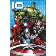 Age 10, Avengers birthday card