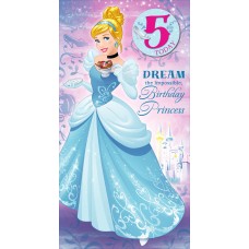 Age 5 Cinderella birthday card