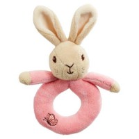 Flopsy Bunny plush ring rattle. Flopsy Bunny plush ring rattle.
